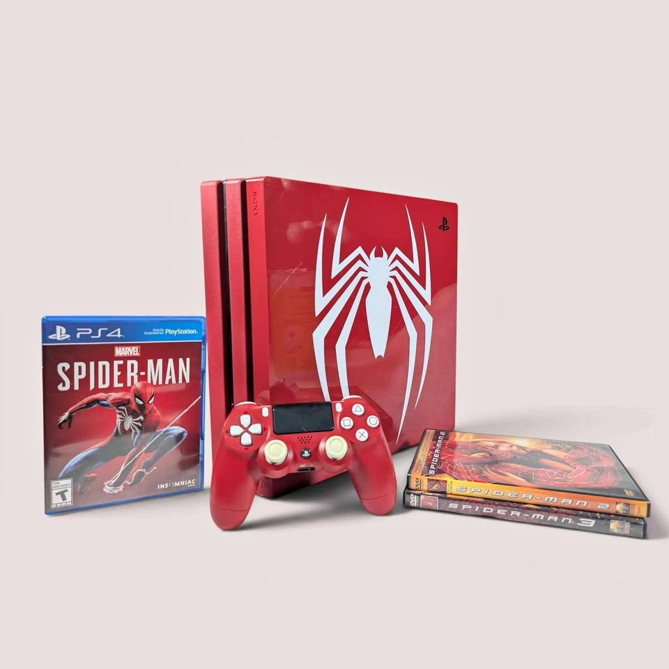 PS4 Pro Spider-Man Limited Edition 1TB + Controller and Game