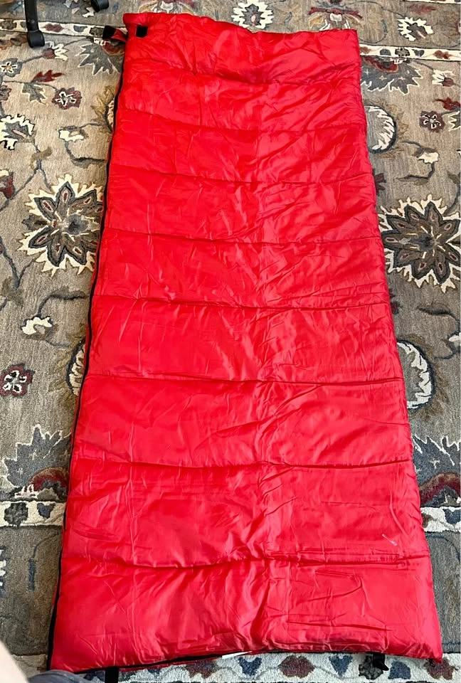 Red and Black Sleeping Bag