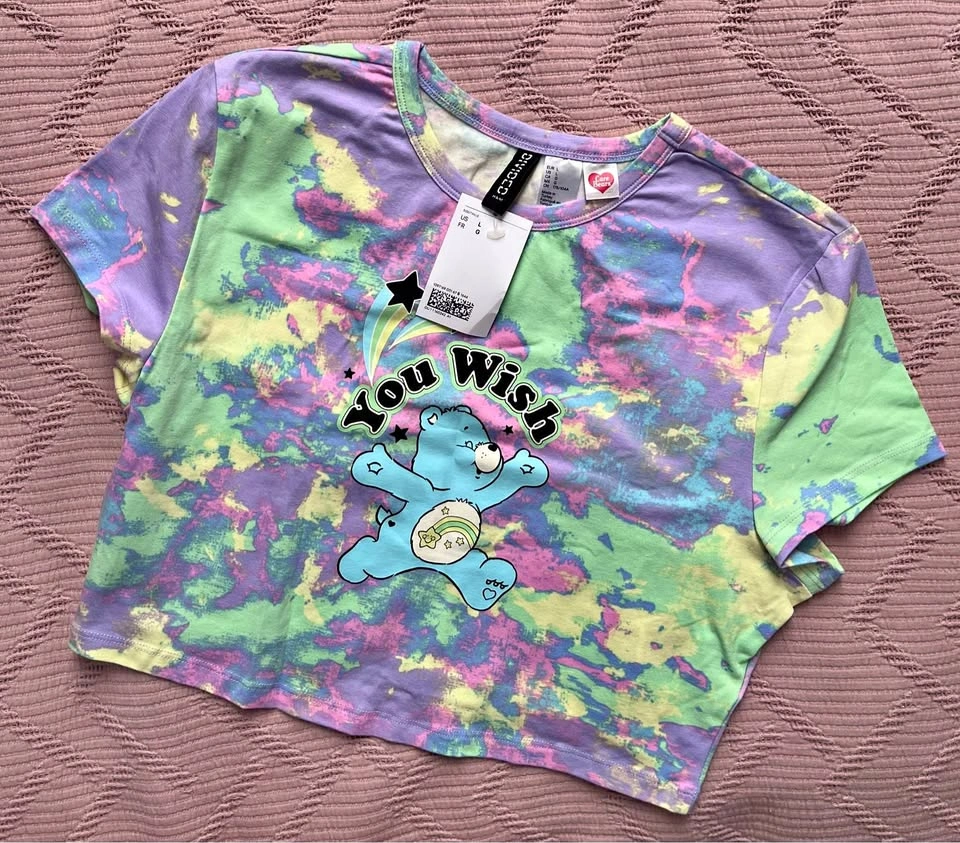 Care Bears Tie Dye Graphic Tee Size L