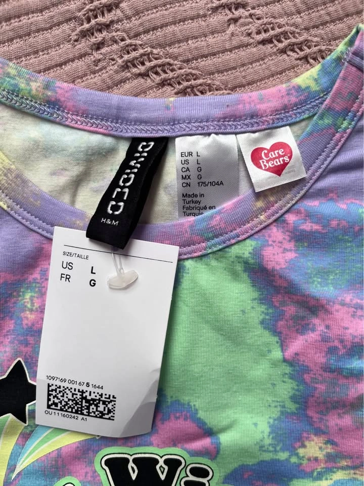 Care Bears Tie Dye Graphic Tee Size L - photo 2