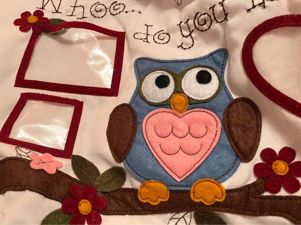 Whoo…Do You Love? Big Fabric Tote Bag With Pockets - photo 3
