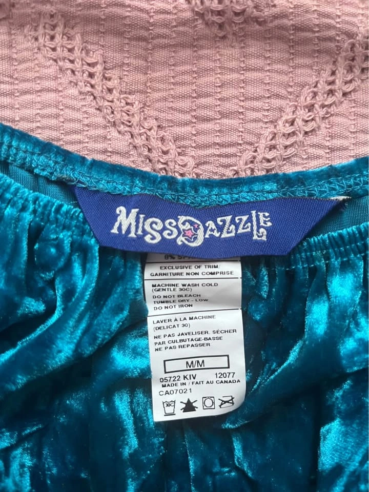 Y2K Blue Velvet Top - photo 3