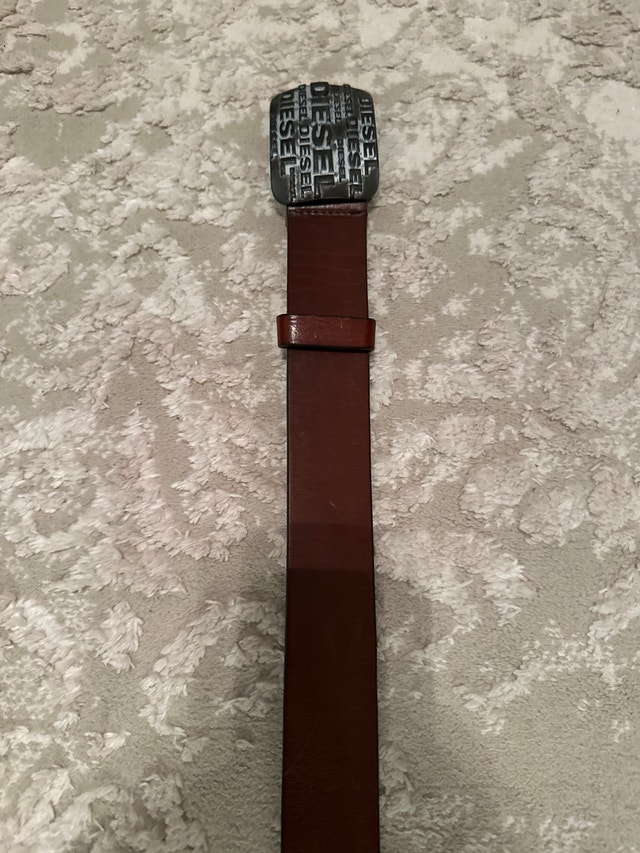 Vintage Diesel brown leather belt. Size 100/40. - photo 4