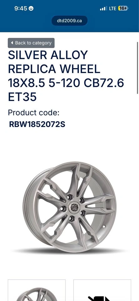 Brand new DTD BMW replica alloy wheels 18” 5x120