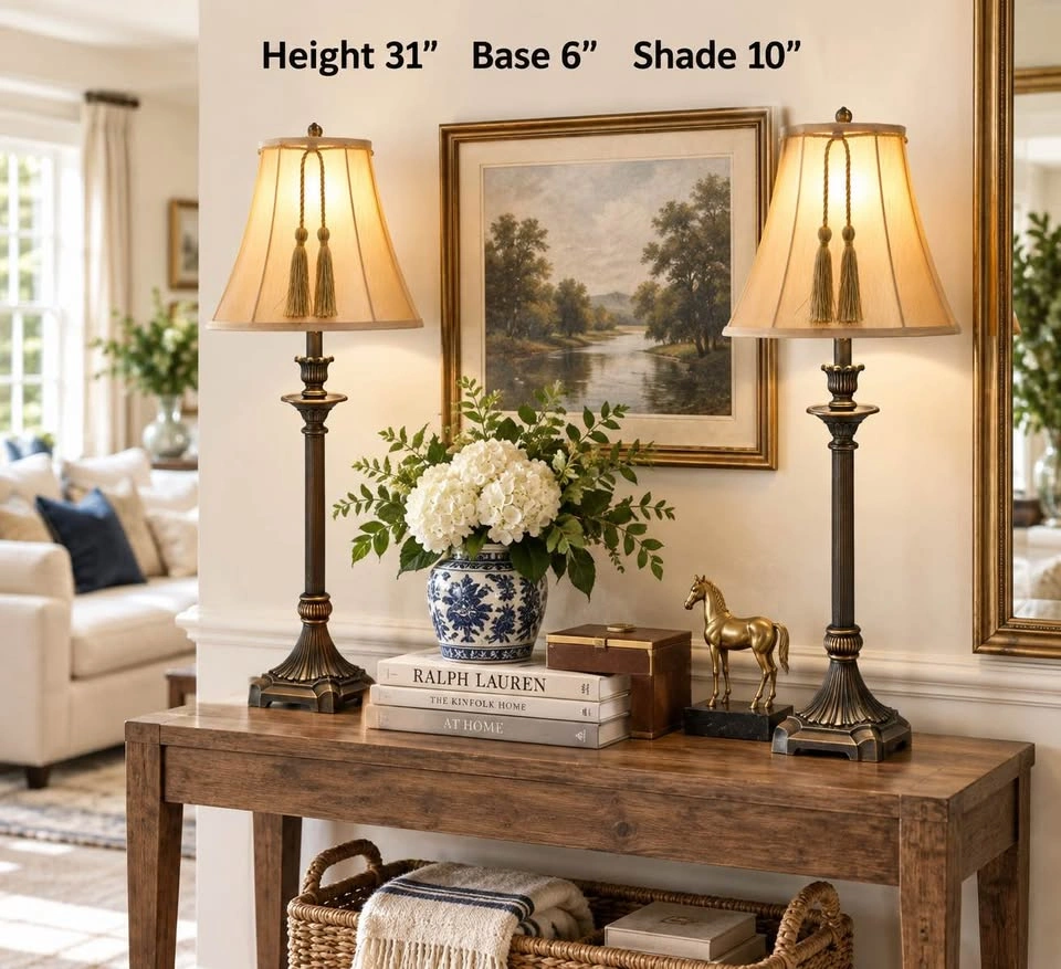 PAIR Buffet Lamps Bronze - photo 2