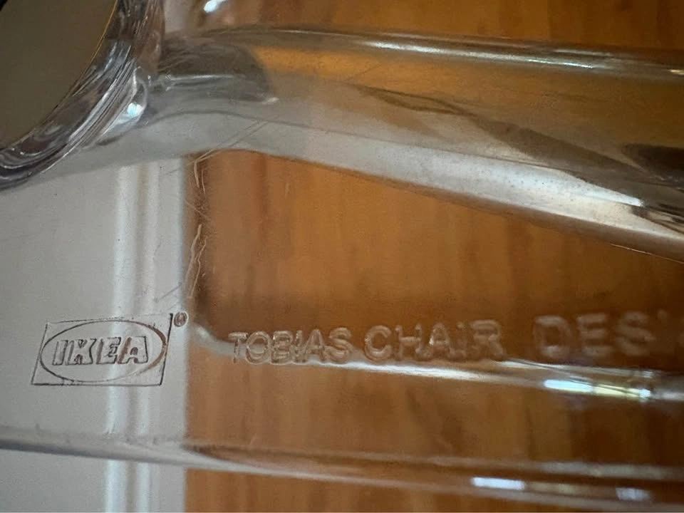 Modern Clear Acrylic Cantilever Chair - IKEA Tobias - photo 2