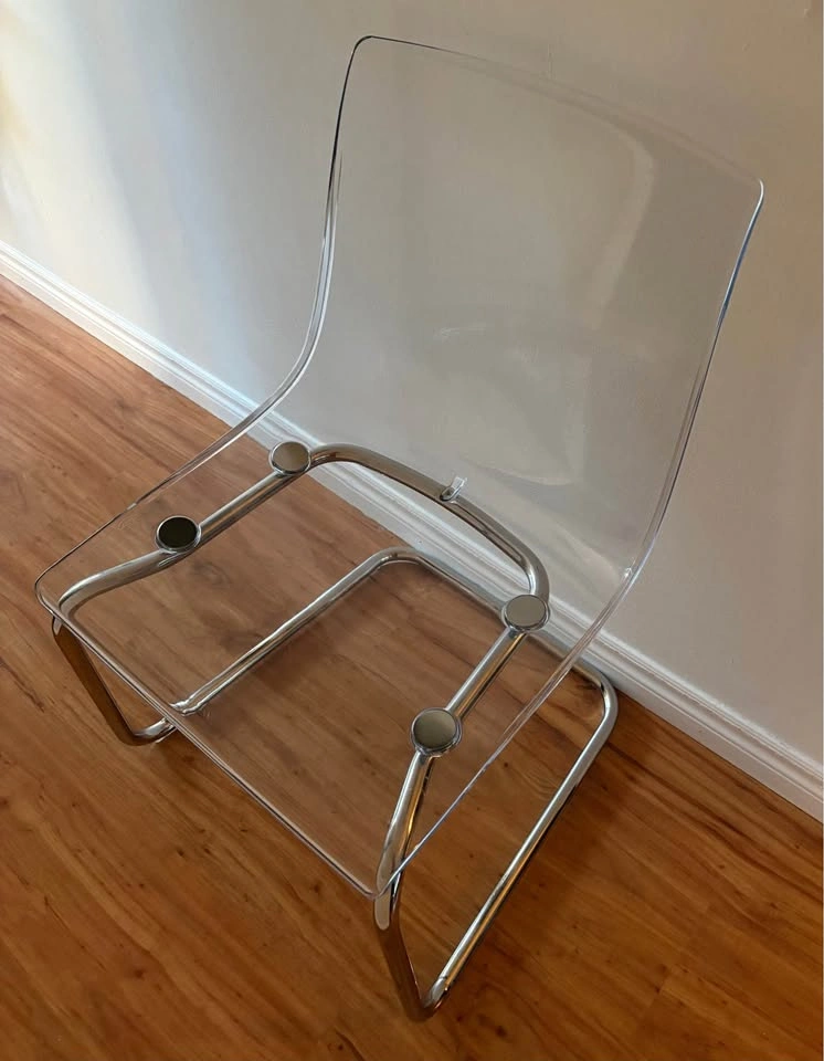 Modern Clear Acrylic Cantilever Chair - IKEA Tobias - photo 3