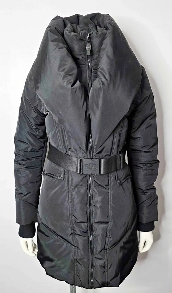 Rud by Rudsak Black Belted Puffer Coat - Size Small