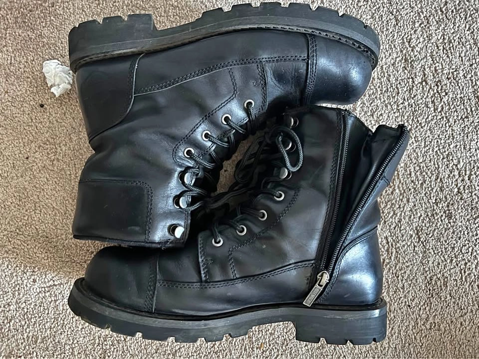 Size 10 Harley-Davidson Leather Motorcycle Boots