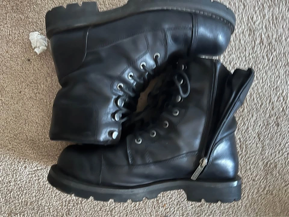 Size 10 Harley-Davidson Leather Motorcycle Boots - photo 2