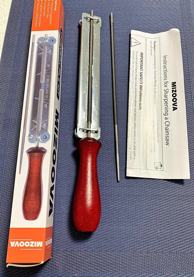 MIZOOVA Chainsaw File Kit (5/32" / 4.0 mm) - New