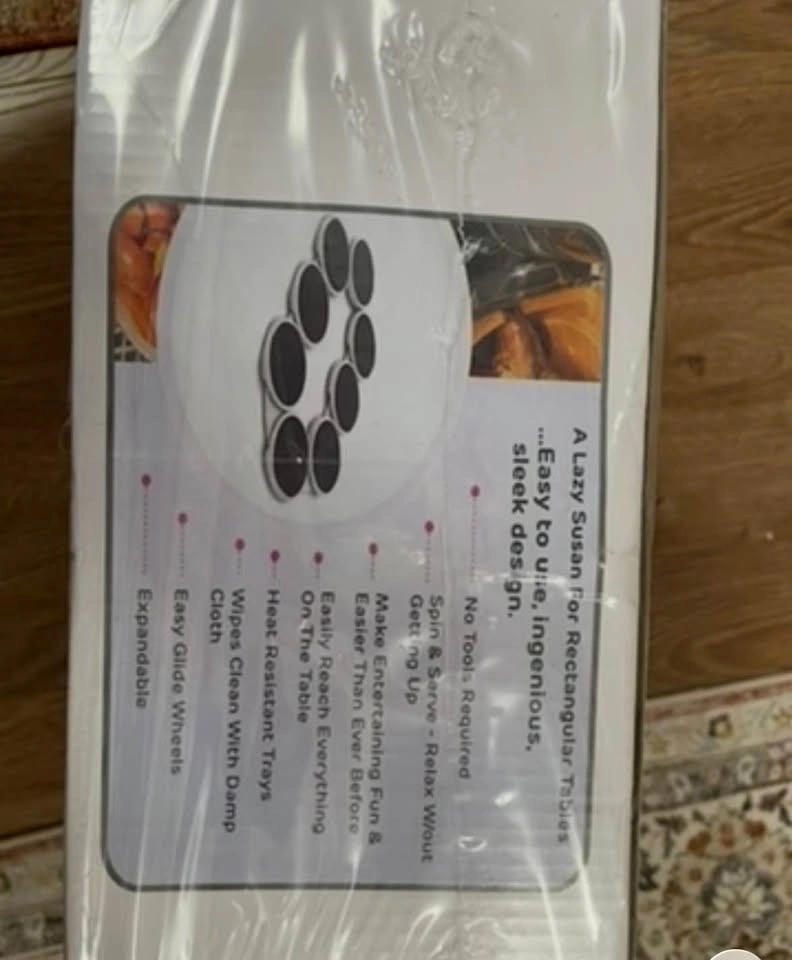 Brand New Expandable Lazy Susan for Rectangular Dining Table - photo 5