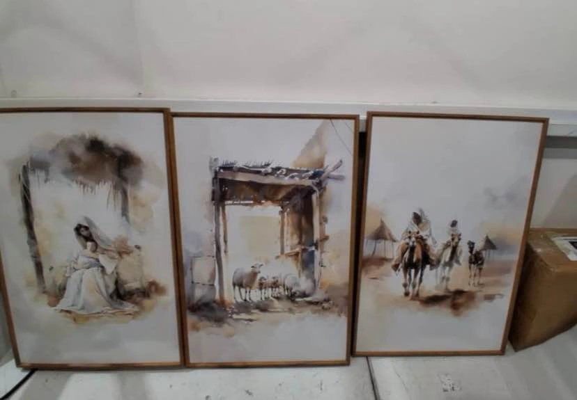 Brand New 3-Piece Jesus Easter Wall Art Set - photo 2