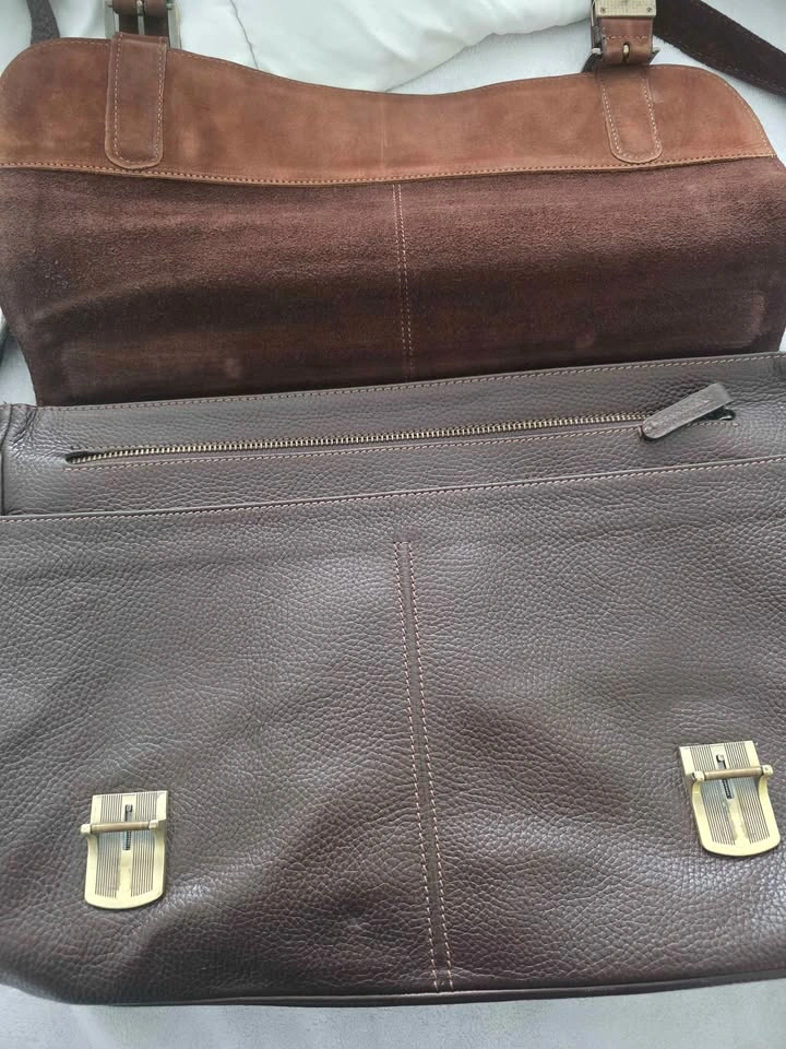 Mash'had Real Leather 100% laptop/Books shoulder bag - photo 2