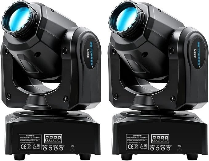 2-Packs BETOPPER 30W LED Moving Head Spotlight (LS30)