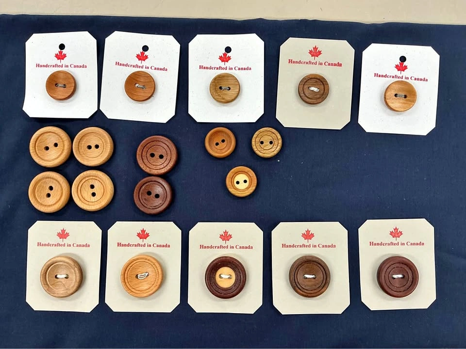 Handcrafted Canadian Wood Buttons