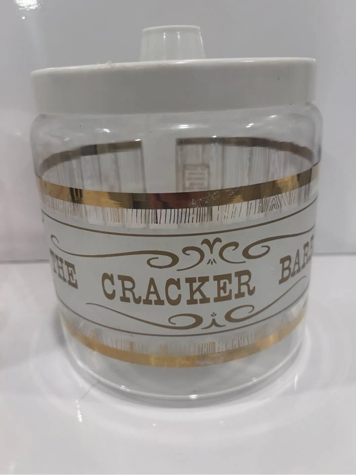 Vintage Pyrex cookie jar & Cracker Barrel canister set - photo 5