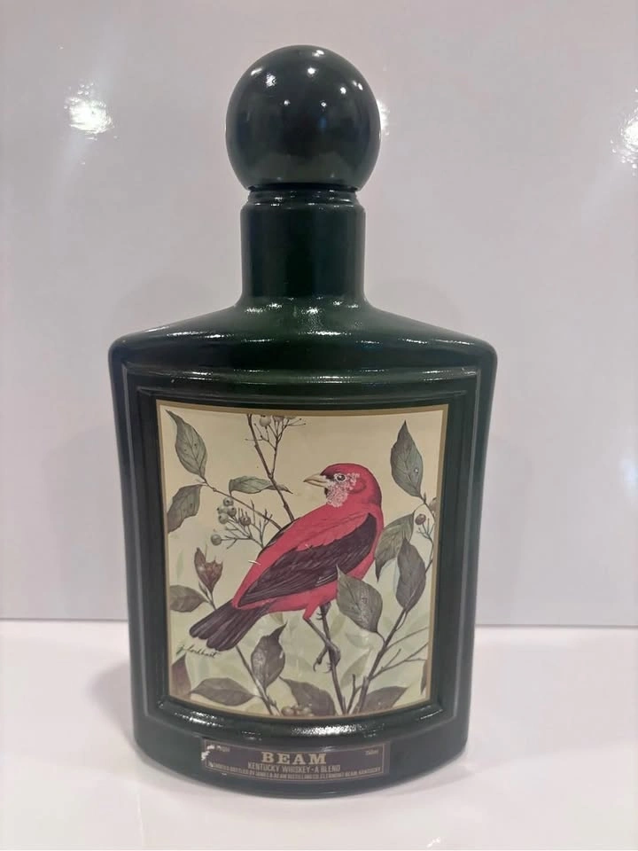 Vintage 1983 Jim Beam James Lockhart Scarlet Tanager Decanter