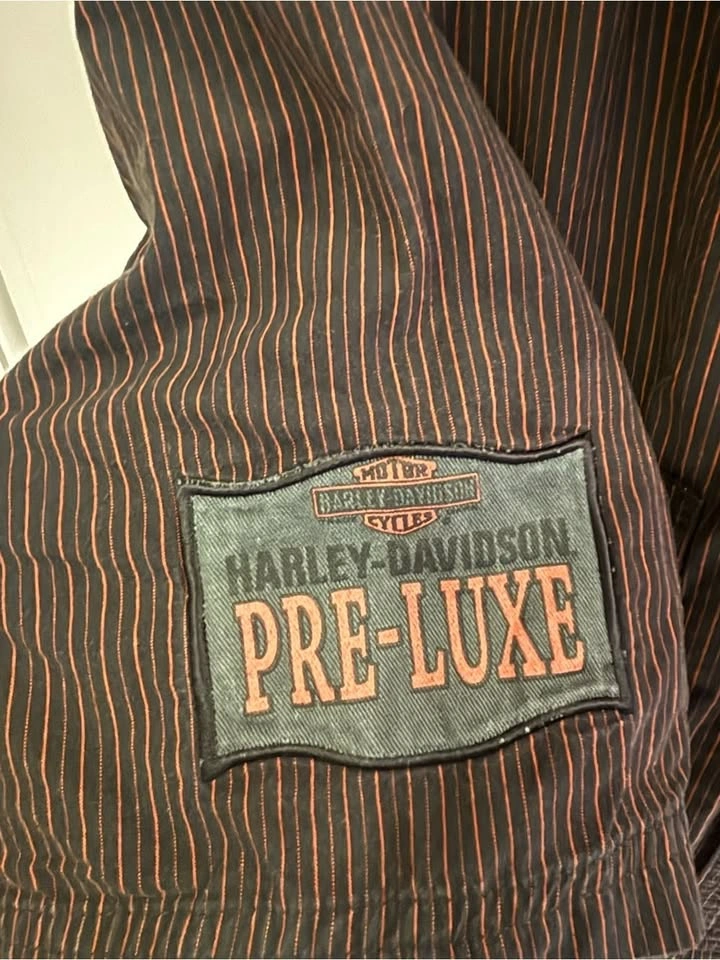 Harley Davidson Pre-Luxe Men’s M Button Shirt Black Orange - photo 4