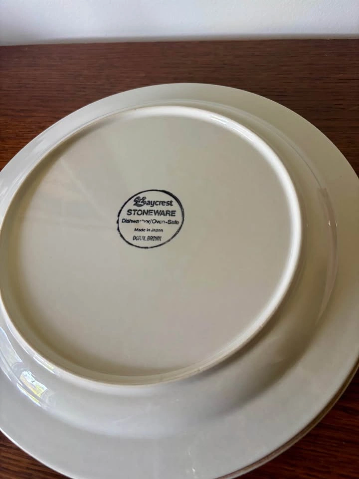Vintage Baycrest Doral Brown Stoneware Dinner Plates 10.5 Inch P - photo 3