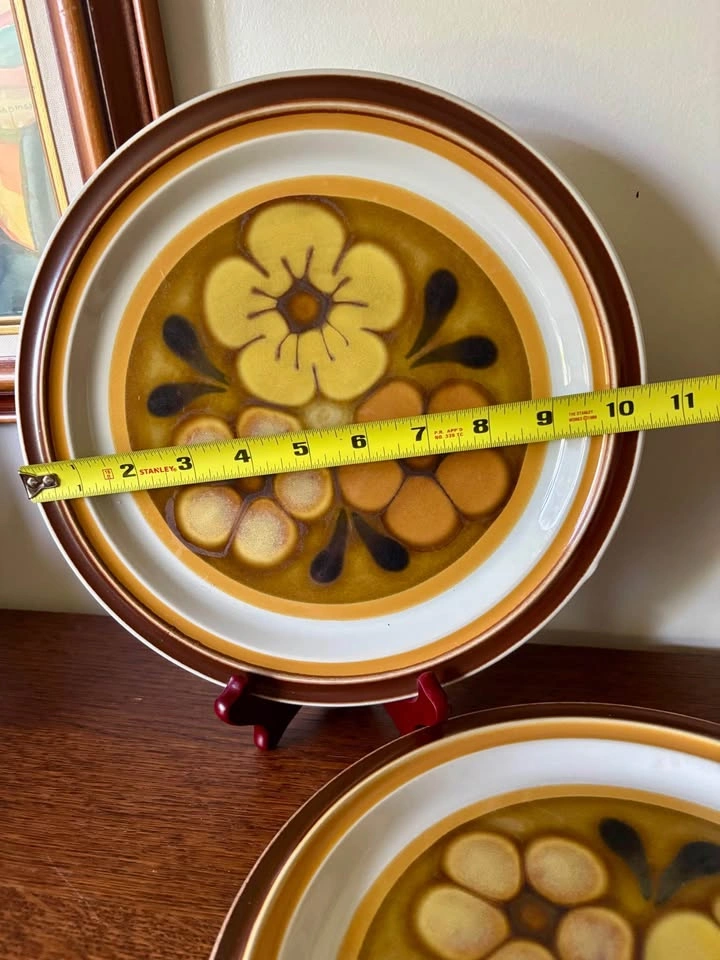 Vintage Baycrest Doral Brown Stoneware Dinner Plates 10.5 Inch P - photo 4