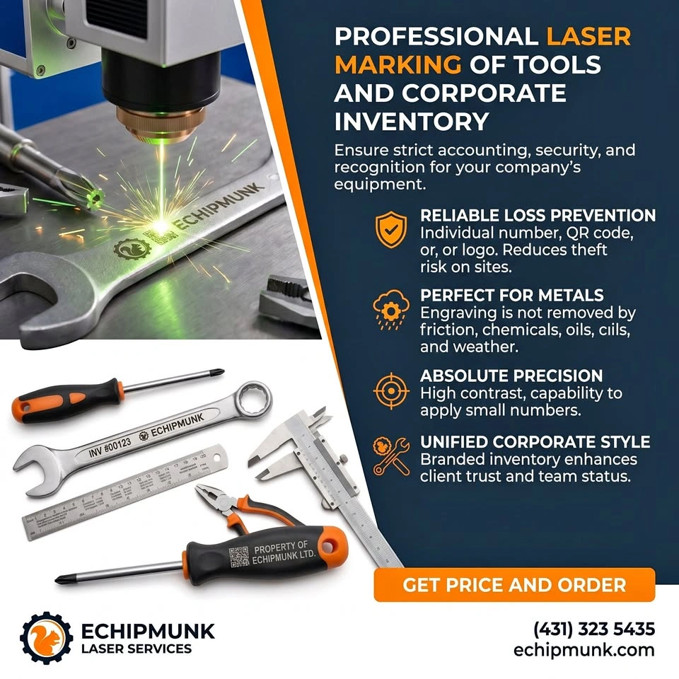 Laser Metal Engraving / Tool Theft Protection 🛠️
