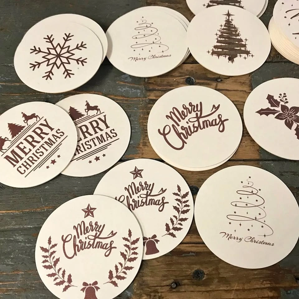 Custom Printed Pulp Board Coasters