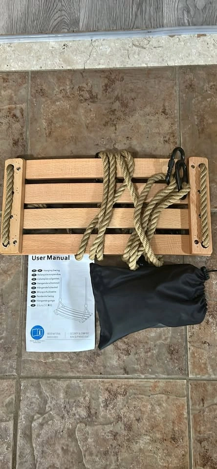 Wooden Hanging Swing