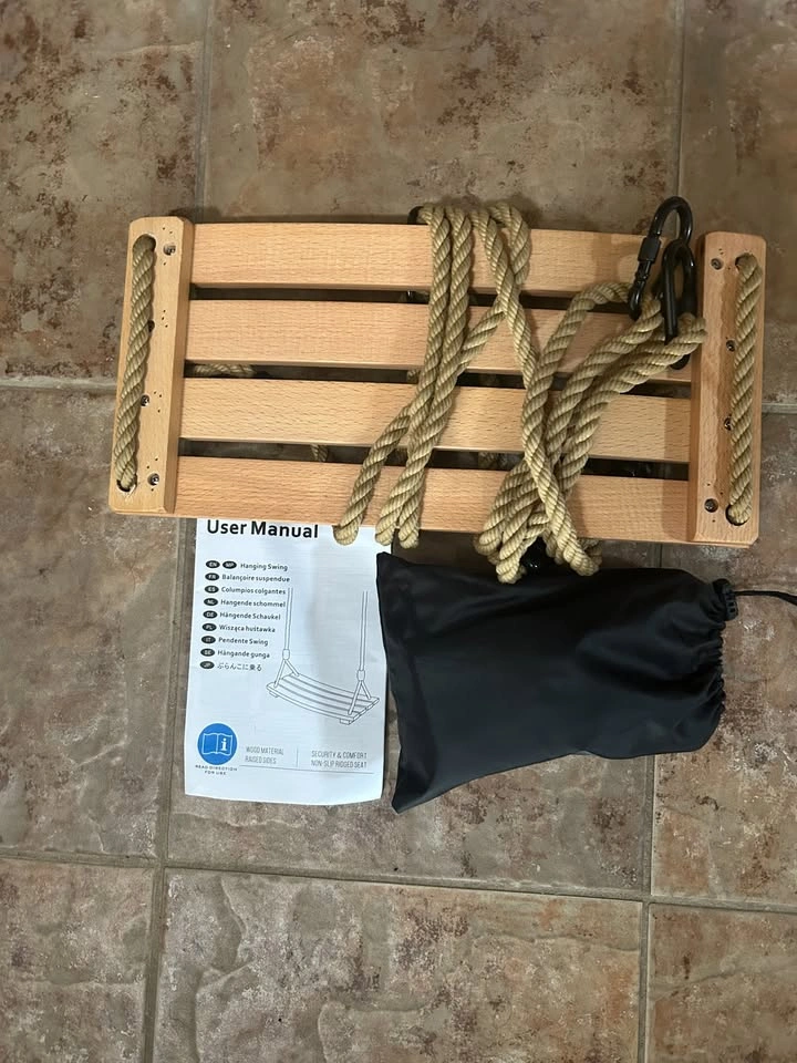 Wooden Hanging Swing - photo 2