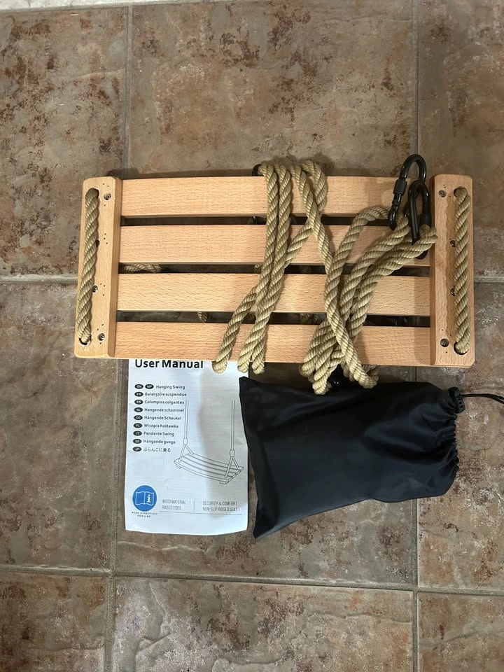 Wooden Hanging Swing - photo 3