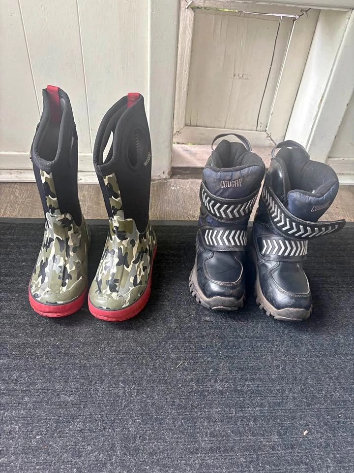 Boys Size 13 Boots Lot (Bogs + Cougar Snow Boots)