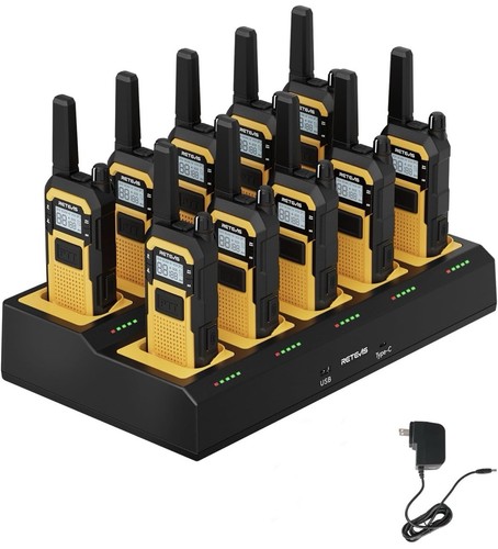 Retevis RB48 Waterproof 2 Way Radio with 10 Way Gang Charger