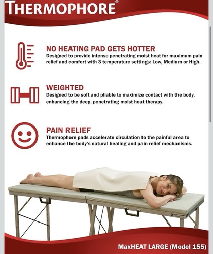 Battle Creek Thermophore MaxHeat Heating Pad 14 x 27 inches - photo 4