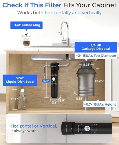 Waterdrop inline 15UA Under Sink Water Filter System - photo 5