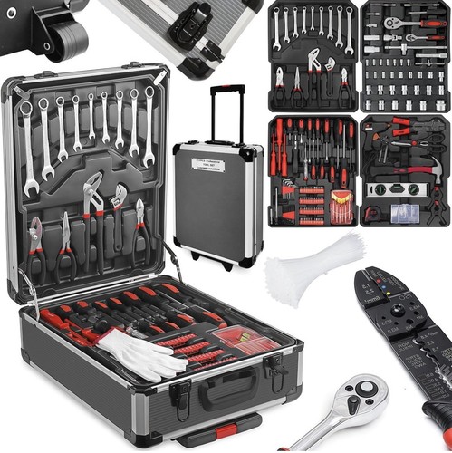 810 Pcs Tool Set Case Mechanics Kit Box Trolley