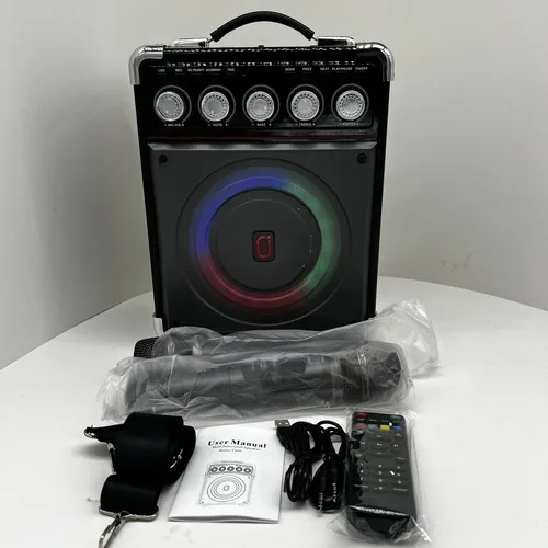 TX05 Karaoke Machine with 2 Wireless Microphones, 200W - photo 5