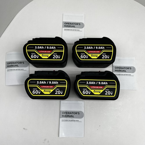 4x 9.0Ah 20V/60V MAX Batteries for DeWalt FlexVolt - photo 2