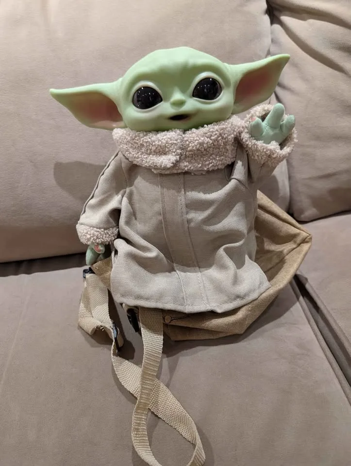 Mandalorian Grogu Plush with Sounds & Carrier image indicator(2)