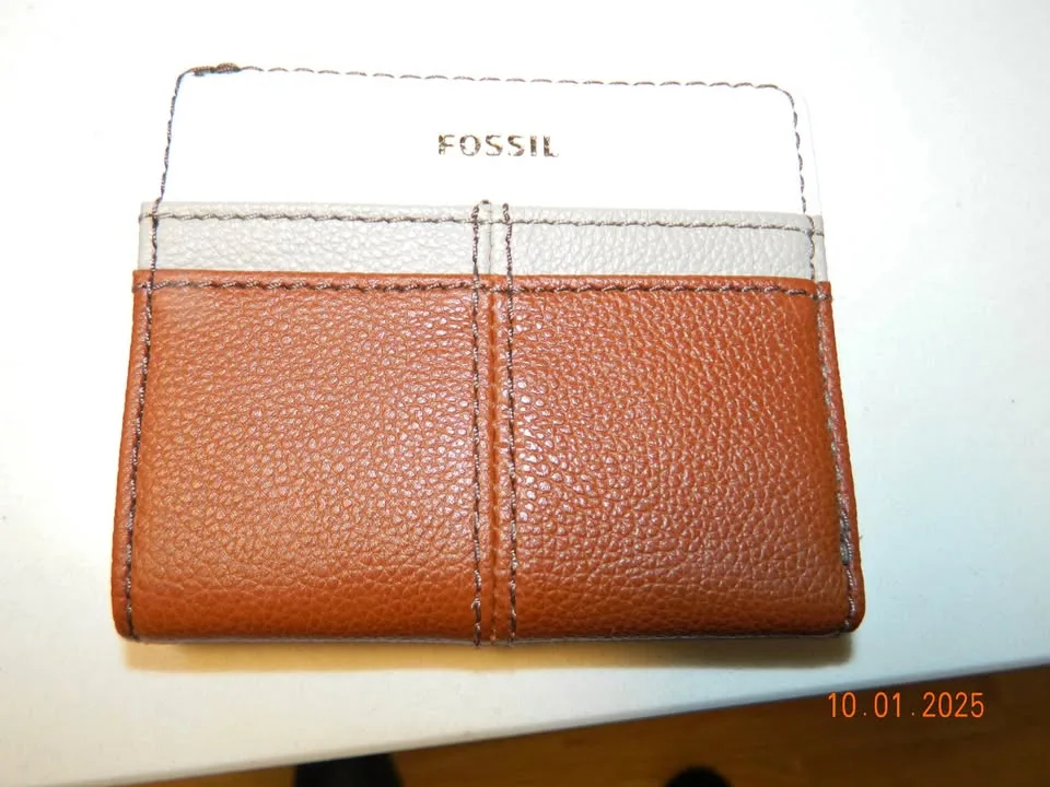🧡NEW FOSSIL TARA LEATHER SMALL MULTIFUNCTION BIFOLD thumbnail