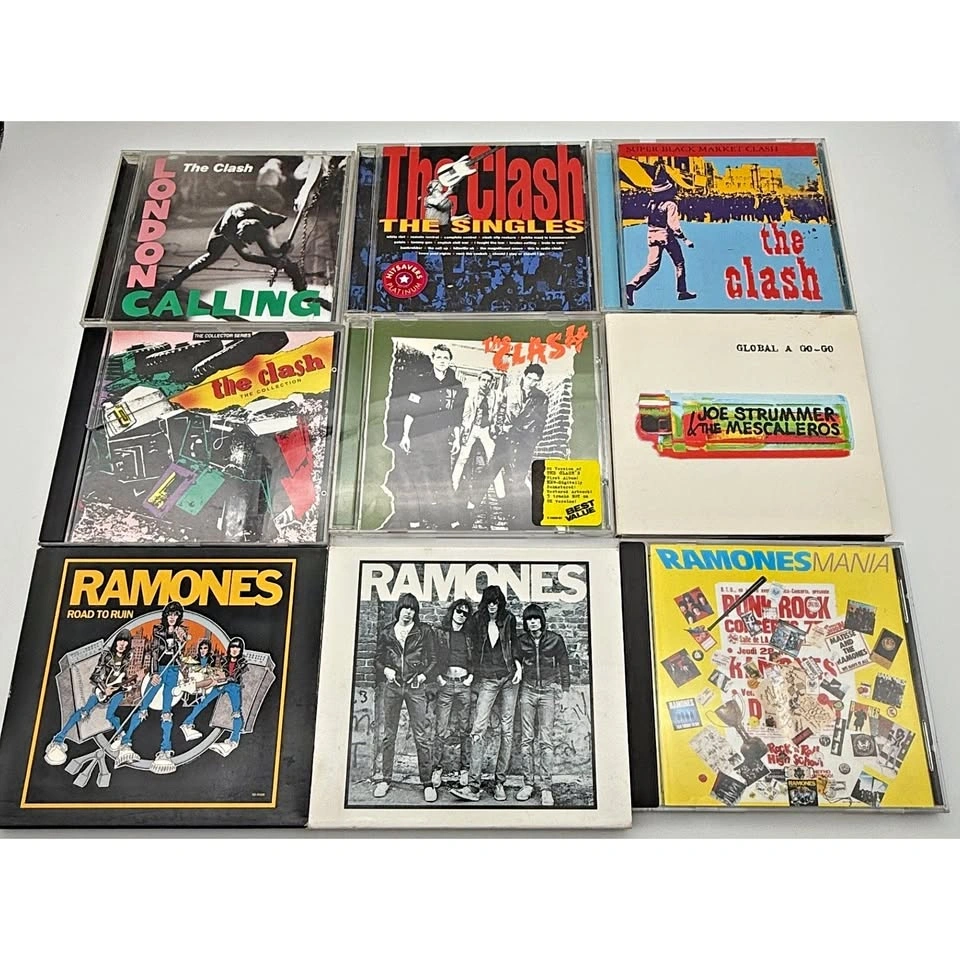 Classic Punk 17 CD Lot (19 Discs) - The Clash, Ramones, Sex Pist