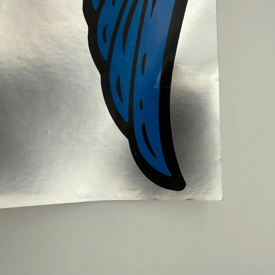 Vintage Harley-Davidson Silver Foil Wing Bumper Stickers - photo 4