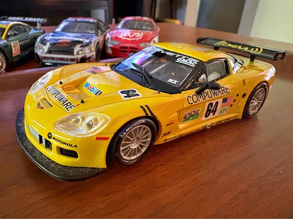 Vintage Scalextric SCX 1/32 Chevrolet Corvette C6.R #64