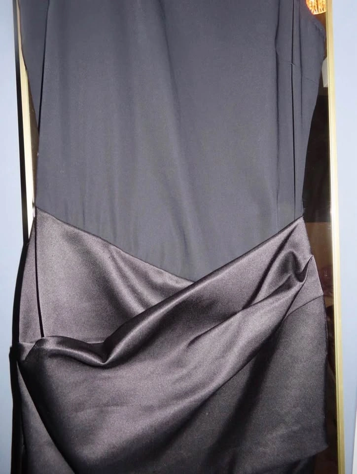 AllSaints Mini Dress | Satin Wrap Skirt & Chiffon Top | Size 2 - photo 2