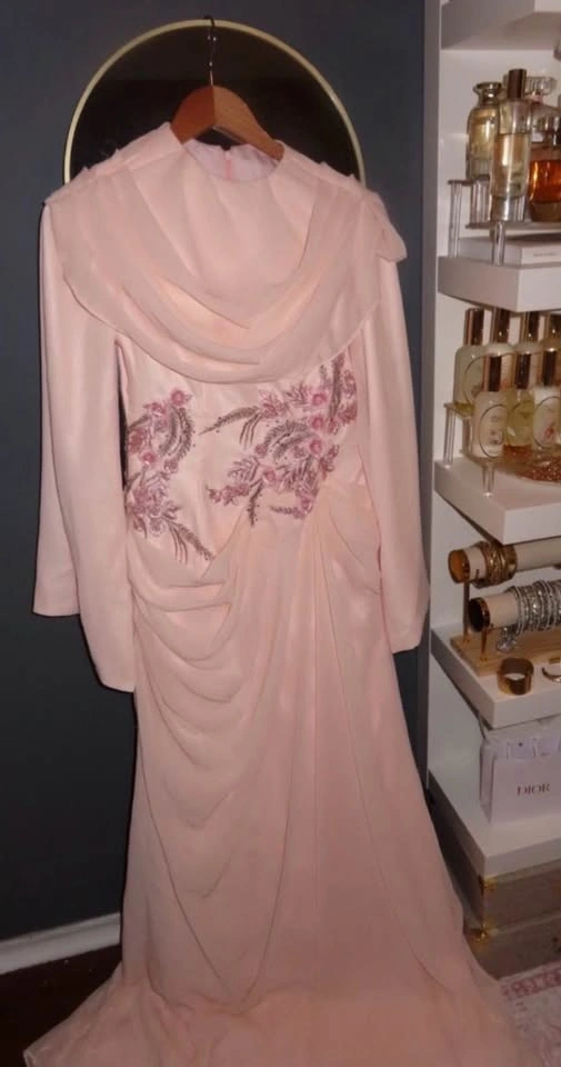 Custom Blush Pink Gown — XS/S — Brand New - photo 3