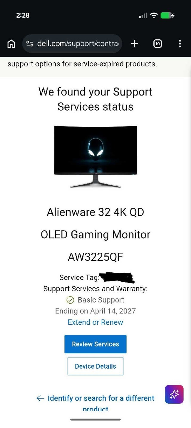 Alienware 32 4K QD OLED Monitor + Dell Warranty - photo 2