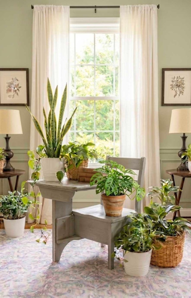 Vintage school desk or plant table