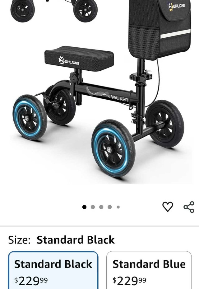 Brand New, Knee Scooter with Brakes, Bell and Basket - photo 3