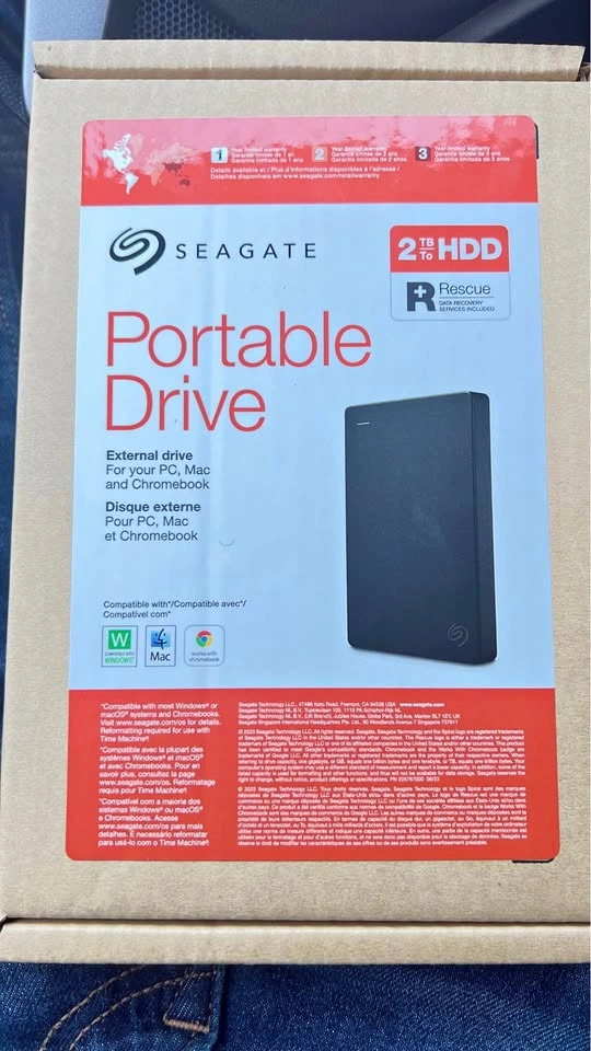 Seagate 2TB Portable External Hard Drive