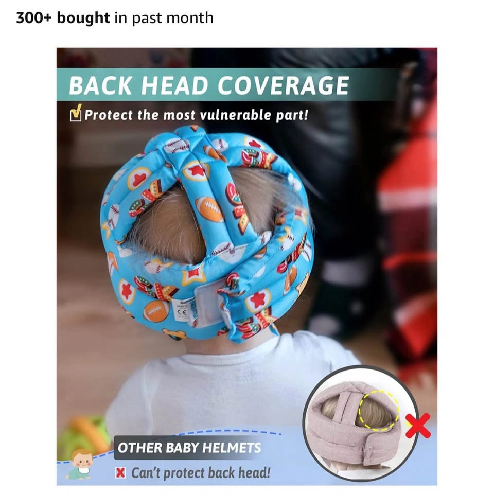 Simply Kids Baby Crawling Helmet – Soft Cushion Head Protector, - photo 3