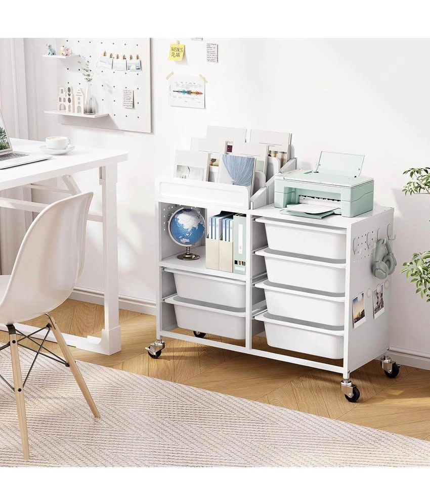 Brand new Bookshelf with 6 Drawers & Lockable Wheels - photo 2